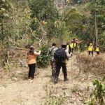 Polres Ngawi dan Tim Gabungan Jinakan Api di Gunung Botak, Medan Berat Jadi Tantangan